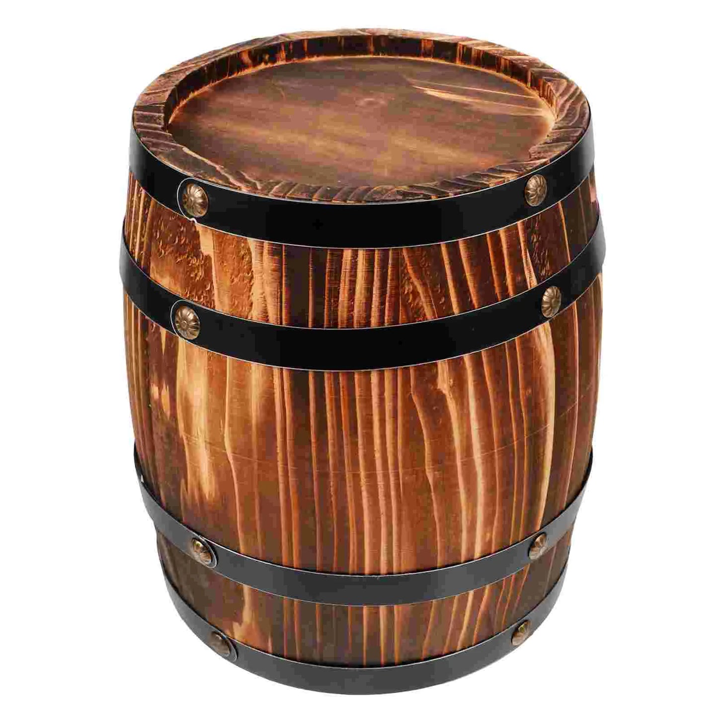 Oak Ornaments Decor Barrels Decorative Props Decorations Table Party Retro for