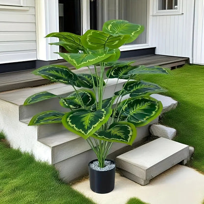 24Leaves Giant Artificial Plants Tree Realistic Full Lush Greenery Indoor Outdoor All-Season Decor for Home Wedding Party New