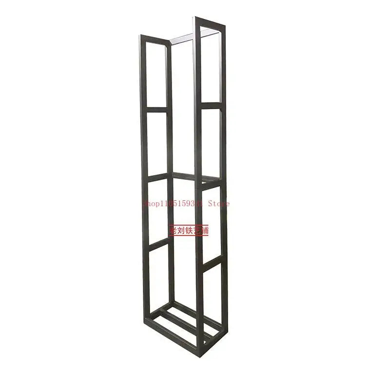 Simple wrought iron stable floor firewood storage rack firewood storage rack B & B villa indoor and outdoor