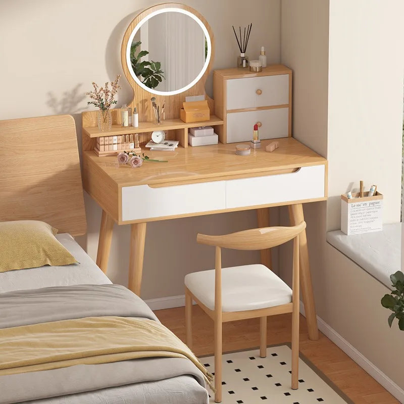 Dresser girl bedroom Internet celebrity dressing table small apartment bedroom modern light luxury storage cabinet integrated