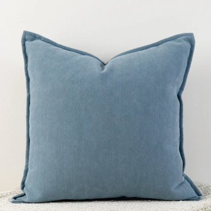 Cozy Solid Chenille Throw Pillow Covers - Nordic Design, 45x45/50x50/60x60/65x65cm, Ideal for Living Room & Bedroom Decor
