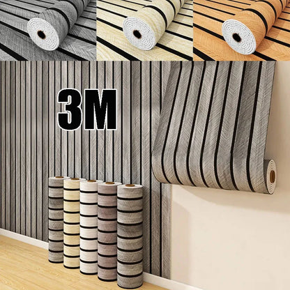 3M Thick Brown Grid Peel and Stick Wallpaper Faux Plaid Design Waterproof and Moisture-Proof Ideal for Walls Ceilings Home Decor