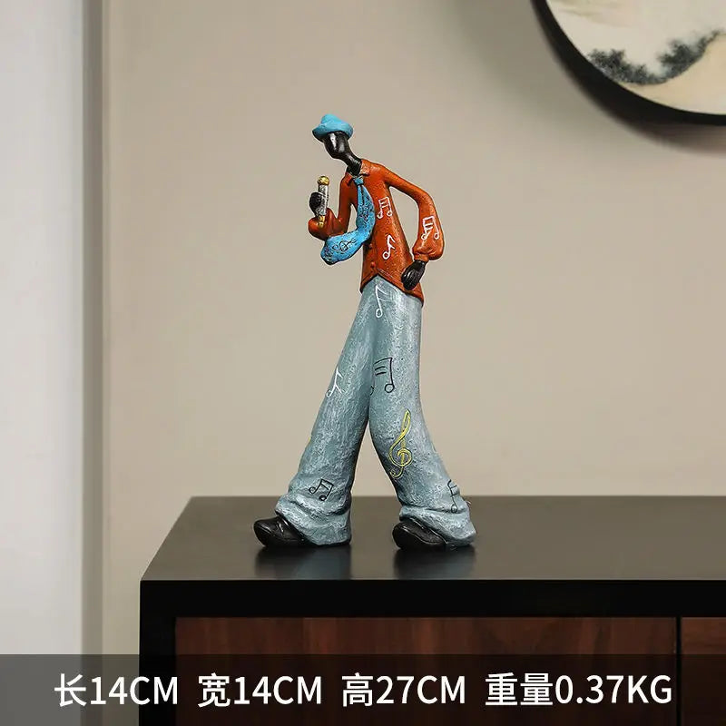 Wine Cabinet Decoration Western The Band Characters Retro Ornaments Niche European Home Living Room Porch Bookcase Furnishing