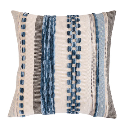 1 Pc Boho Throw Pillow Covers 18x18 Inch Striped Cousion Cover Decorative Chenille Pillowcases Square Cushion Covers
