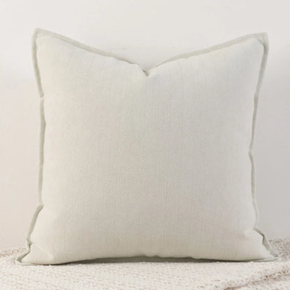 Cozy Solid Chenille Throw Pillow Covers - Nordic Design, 45x45/50x50/60x60/65x65cm, Ideal for Living Room & Bedroom Decor