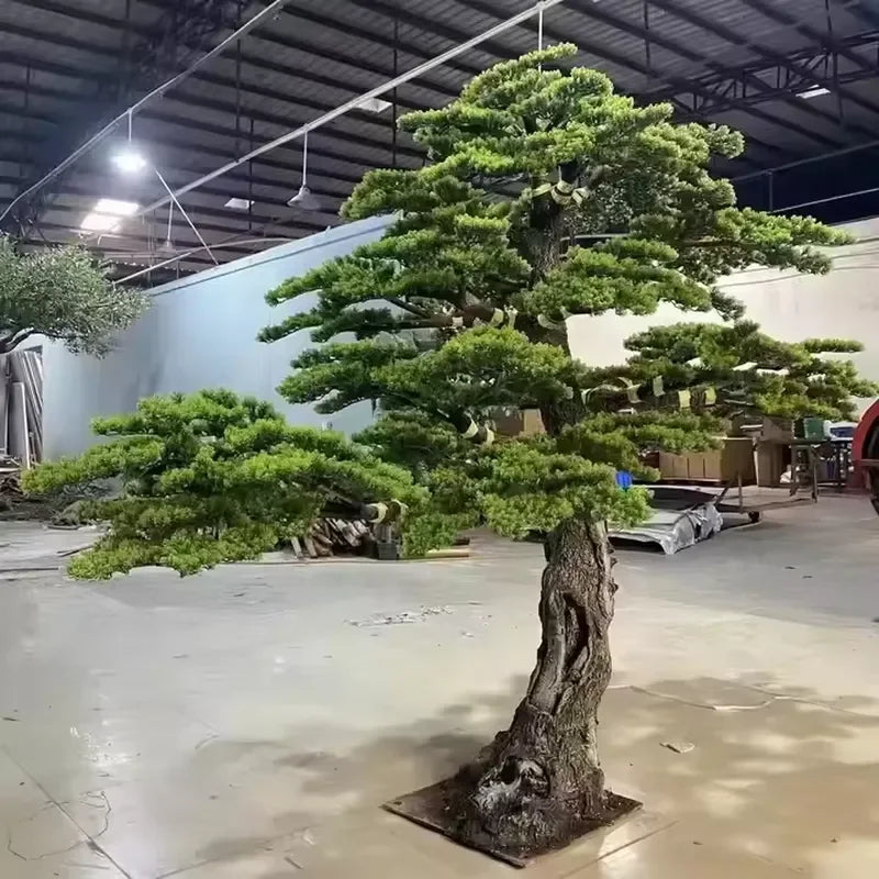 Custom Indoor Outdoor Landscape Project Big Trunk Artificial Plants Old Artificial Pine Tree Faux Willow Tree Fake Pine Tree