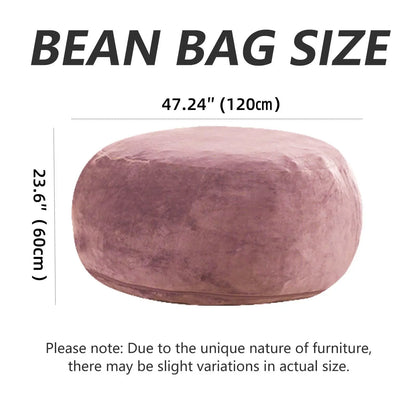100CM×100CM×60CM, adult beanbag chair with padded beanbag inside, memory foam chair, soft flannel washable cover, ideal reading seat for bedrooms and dorms.