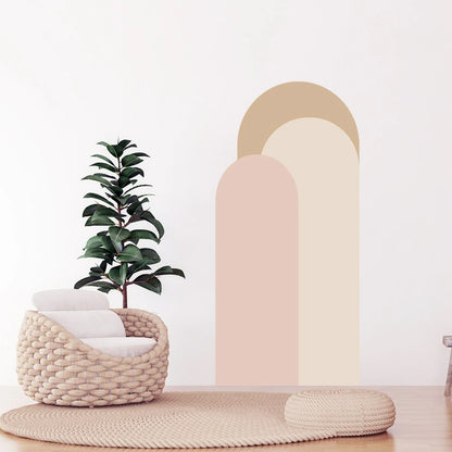 Arch Wall Stickers 52*140cm Geometric Art Decorative Wallpaper Living Room Sofa Background Decoration Self Adhesive Stickers