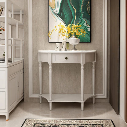 Rustic Classic Console Table With Drawers Mid Century Retro Small Console Table French Elegant Furniture Living Room Furniture