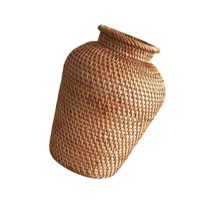 Rattan Vase Branch Flower Pot Rustic Wicker Vase Bouquets Flower Arrangement