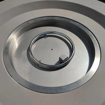 Large outdoor circular courtyard villa concrete fire pit suitable for outdoor setting
