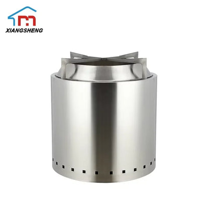 Portable Outdoor Camping Firewood Boiling Grill Stainless Steel Smokeless Fire Pits Stove Fire Barrel