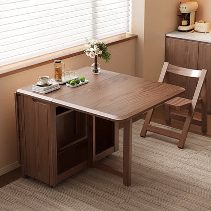 Rustic Dark Dining Tables Folding Nordic Modern Multifunctional Dining Tables Elegant Vintage Table A Manger Pliante Furnitures