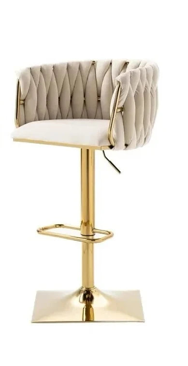 Modern Gold Legs Bar Stools Adjustable Height Italian Minimalist Bar Stools Ergonomic Designer Mama Sandalyesi Kitchen Furniture