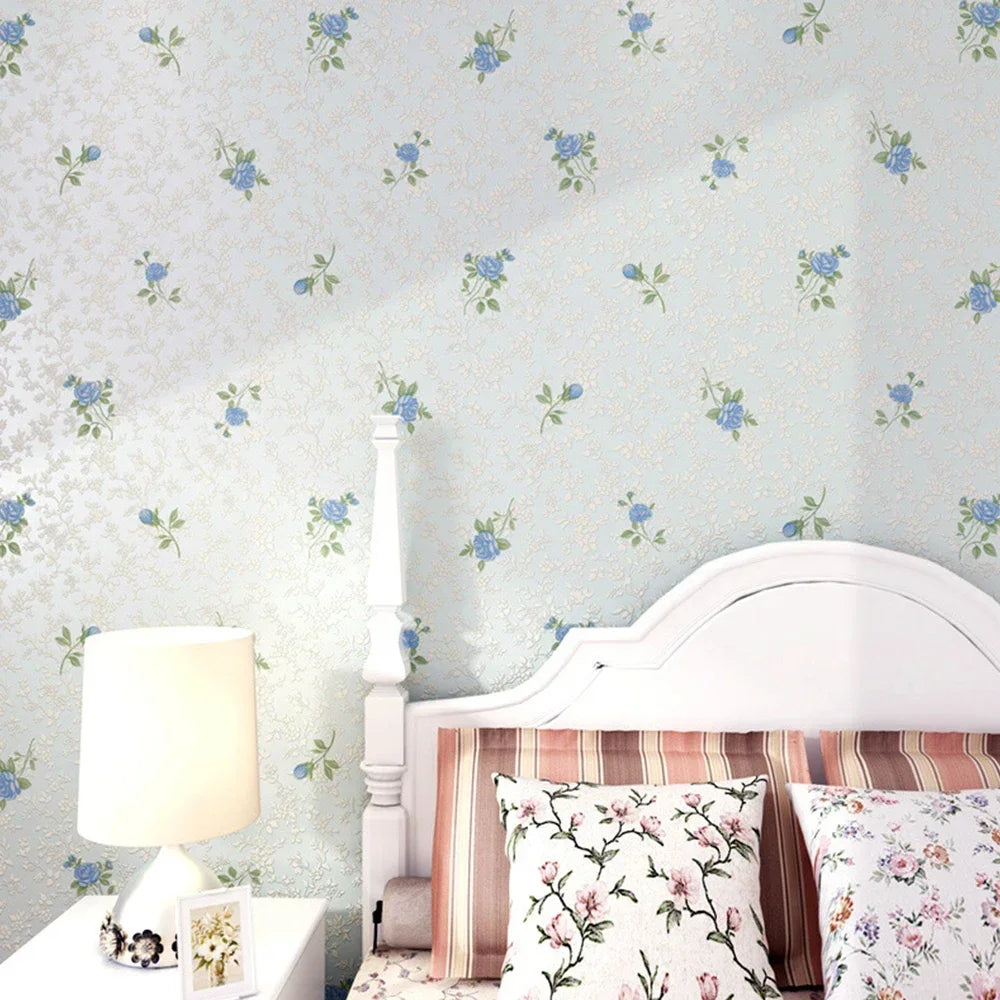 Wallpapers Home Decor Non Woven Fresh Small Floral Wall Paper Pastoral Warmth Romantic Girl Bedroom Living Room Wallpaper