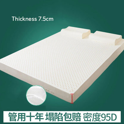 New Natural Thailand imported latex mattress 10cm raw liquid mattress 100% rubber cushion double home mat queen king full size