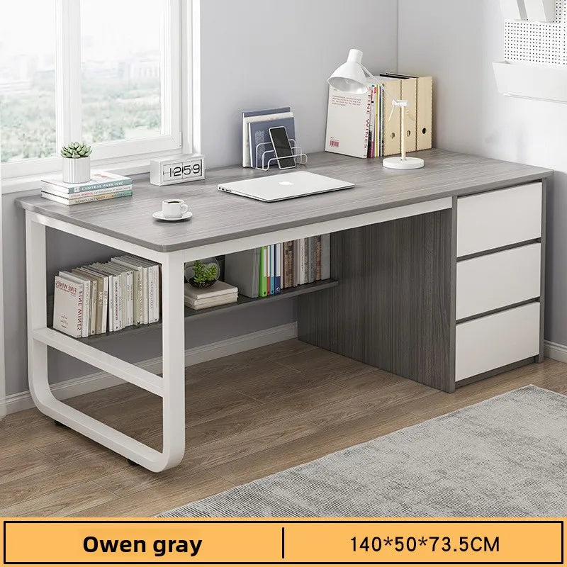 Desk Desktop Computer Desk Simple Home Desk Student Bedroom Bookshelf Integrated Writing Desk