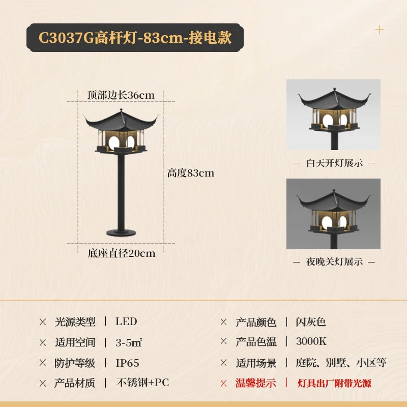 Chinese outdoor wall waterproof exterior courtyard classical courtyard wall decorative villa door
