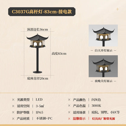 Chinese outdoor wall waterproof exterior courtyard classical courtyard wall decorative villa door