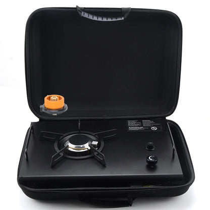 Camping Folding Removable IGT Wood Table Gas Stove Portable Lightweight Camp BBQ Grill Table Outdoor Picnic Fishing Table