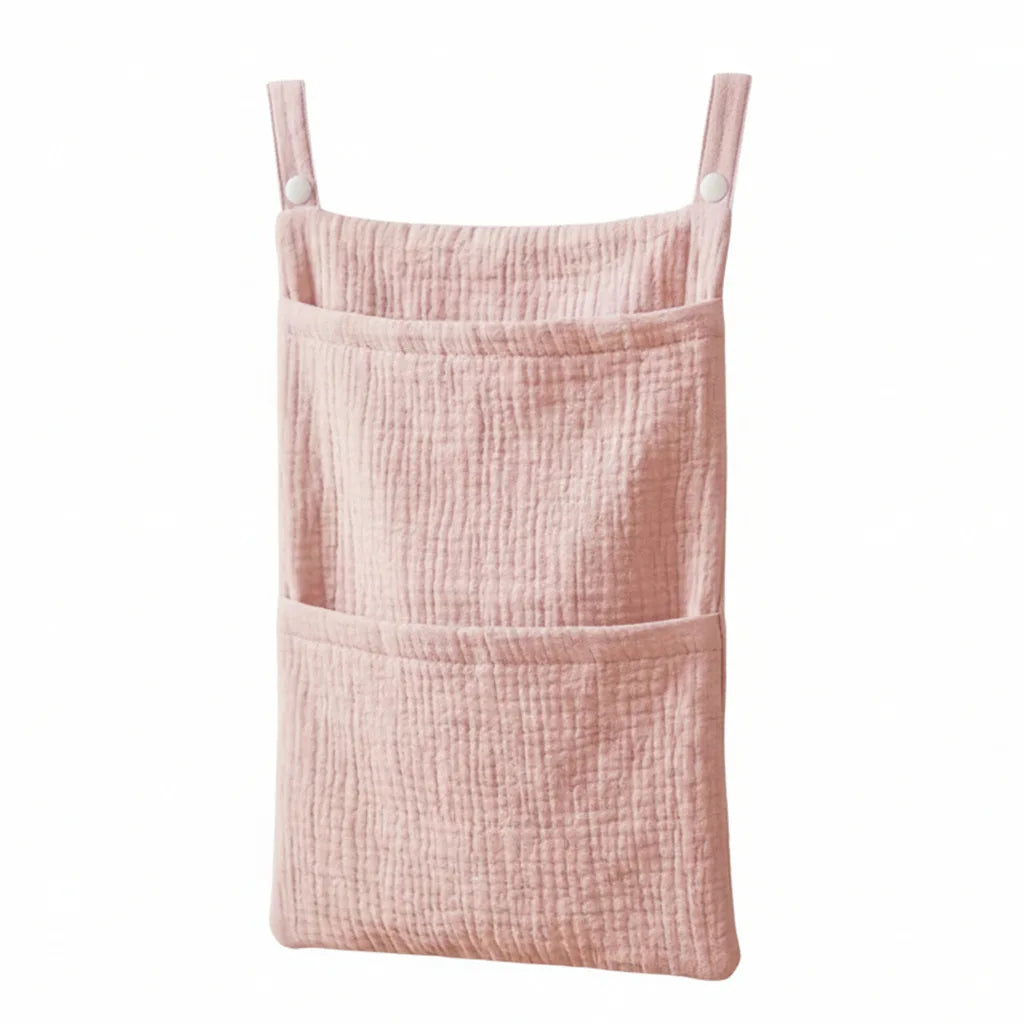Pure Cotton Baby Crib Hanging Bag Multifunctional Newborn Supplies Storage Bag for Stroller New Pure Cotton Baby Hanging Bag