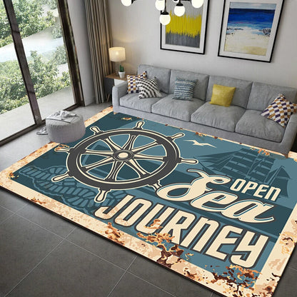 Nautical style rugs kids mats bedroom kitchen     living    bath
