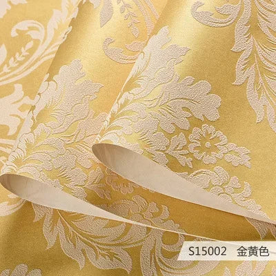 European Style Non-woven Wallpaper Bedroom Living Room Sofa TV Background Wall 3D Embossed Wallpaper