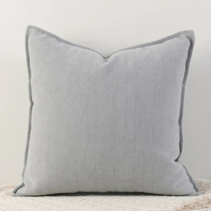 Cozy Solid Chenille Throw Pillow Covers - Nordic Design, 45x45/50x50/60x60/65x65cm, Ideal for Living Room & Bedroom Decor