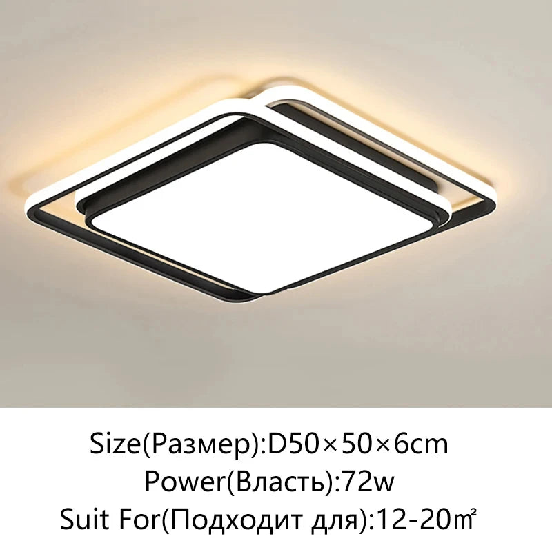 Living Room LED Ceiling Lamp Modern Simple Bedroom Room Dining Light Nordic Lustre Home Decor Interior Lighting Kids Chandelier