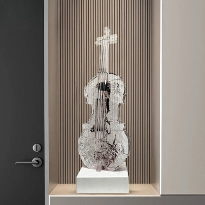 Simple Violin Art Sculpture Floor-to-Ceiling Ornament Light Luxury High End Statue Living Room Home Decoration Gift home decor