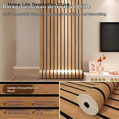 【H】Thick Brown Grid Peel And Stick Wallpaper Faux Plaid Design Waterproof And Moisture-Proof Ideal For Walls Ceilings Home Decor