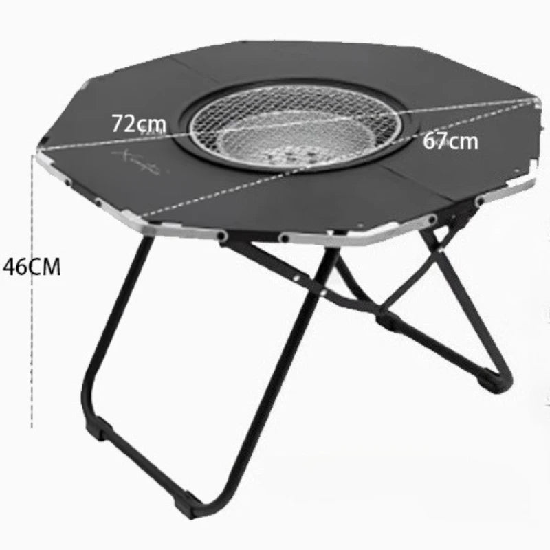 Ground Lounge Outdoor Table Designer Black Dining Camping Outdoor Table Garden Patio Set Di Mobili Da Giardino Outside Furniture