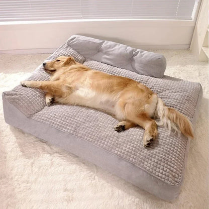 Removable Pet Beds Washable Dog Mat Winter Warm Dog Mat Luxury Sofa for Small Medium Dogs Plaid Bed for Cats Dogs Fluff Sleeping