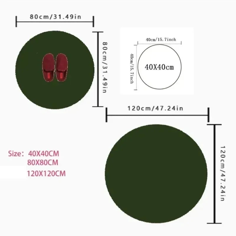 Modern Round Area Rug Minimalist Soft for Living Room Bedroom Study Room Decor Floor Mat Slip-resistant Wear-resistant Fashion