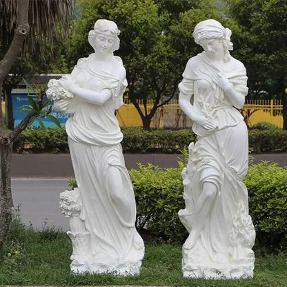 Large fiberglass figure sculpture Four Seasons Goddess Statue Garden Landscape Decoration Floor-standing Decoration