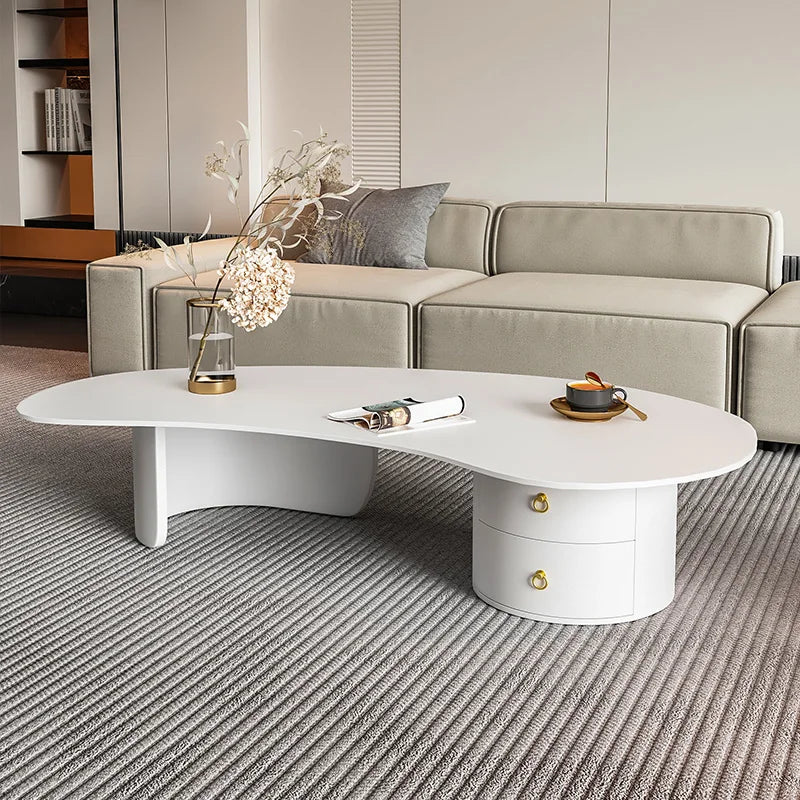 Irregular Modern Coffee Table Accessories Black Small Outdoor Coffee Tables Living Room Drawers Table Basse De Salon Home Decor