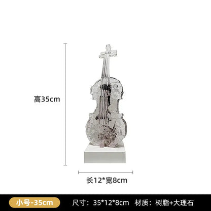 Simple Violin Art Sculpture Floor-to-Ceiling Ornament Light Luxury High End Statue Living Room Home Decoration Gift home decor