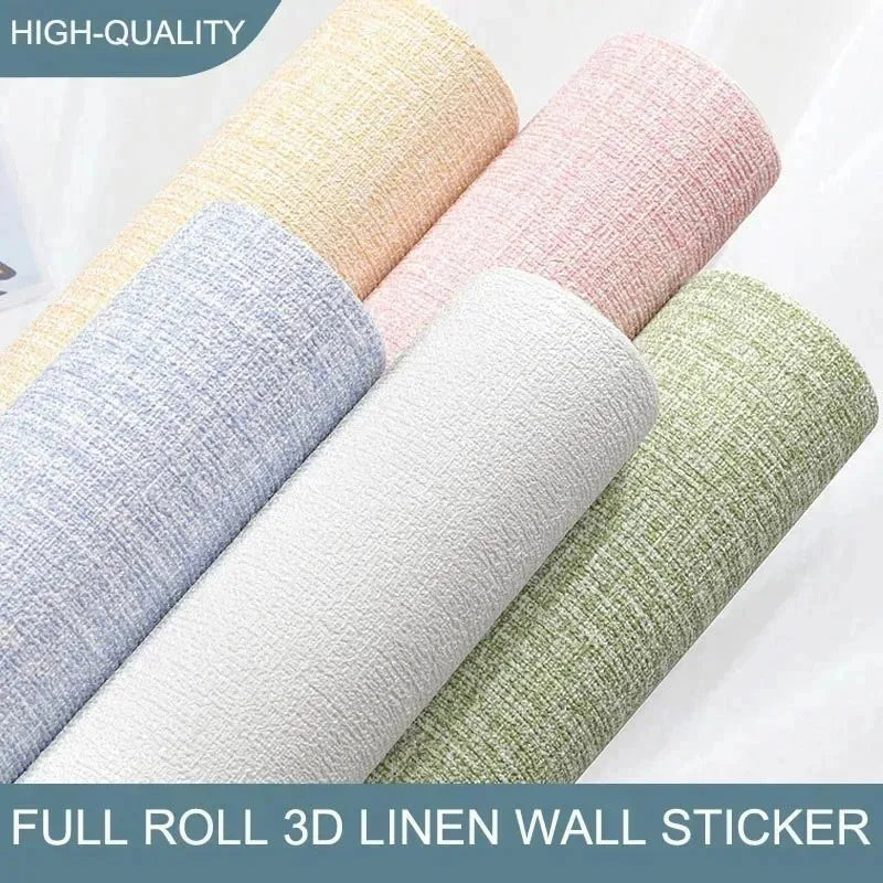 0.5mx1/5/2.8/10m 3D Wall Sticker Wallpaper Self-Adhesive Waterproof Wall Covering Panel Living Room Bedroom Bathroom Home Decor