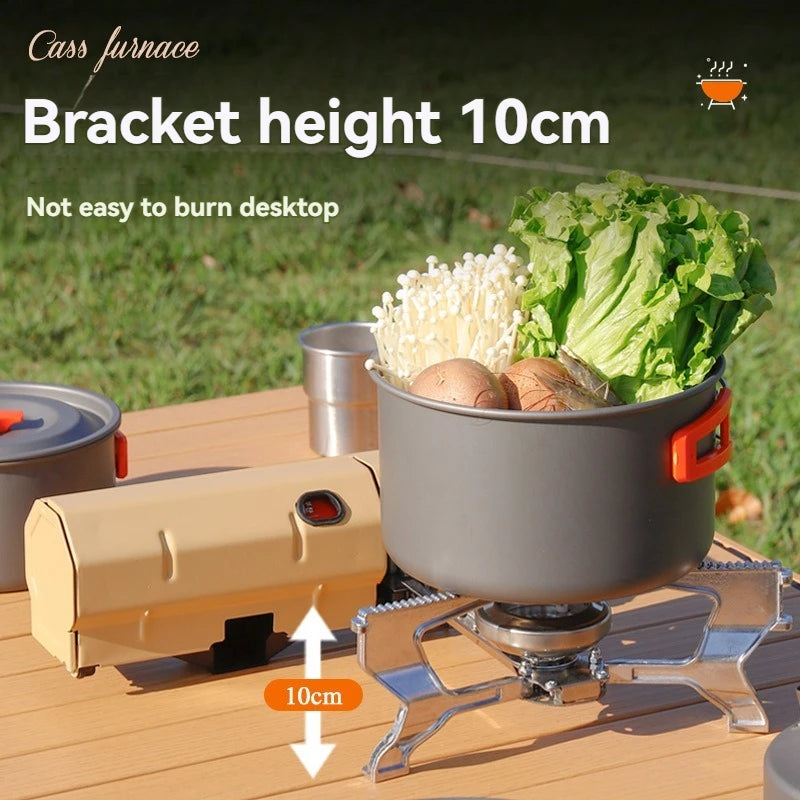 2670W Portable Camping Gas Stove Folding Cassette Outdoor Picnic Travel Cooking Grill Burner Heater System