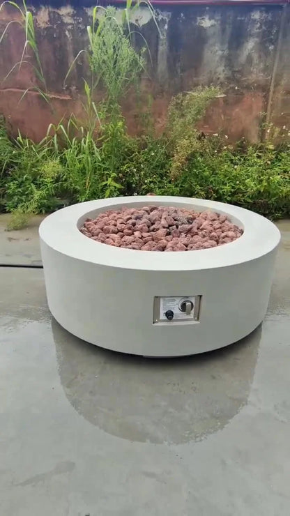 Modern Outdoor Furniture Design Indoor/Outdoor Desktop Tabletop Fire Pit with Concrete Stove for Parties