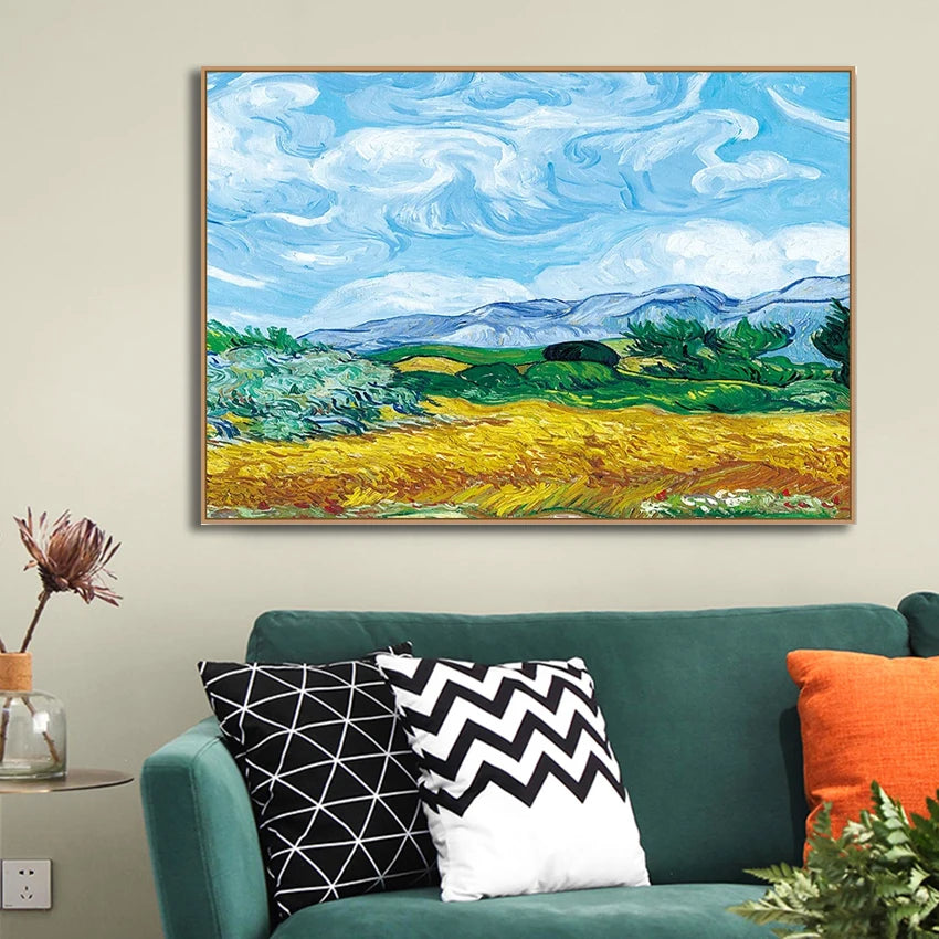 Modern 100% Hand Painted Sunflower Oil Painting Reproduction Canvas Wall Art Unframed Paintings Wall Picture Artwork Van Gogh