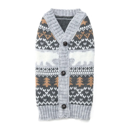 Winter Dog Sweater Christmas Deer Print Knitted Clothes Chihuahua Coat French Bulldog Jacket Puppy Warm Outfit Pet Supplies
