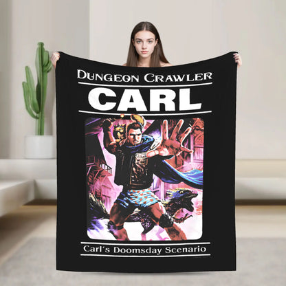 Don't Gaslight Me Jesus Blanket Flannel Dungeon Crawler Carls Lightweight Thin Throw Blankets for Bedding Bedroom Bedding Throws