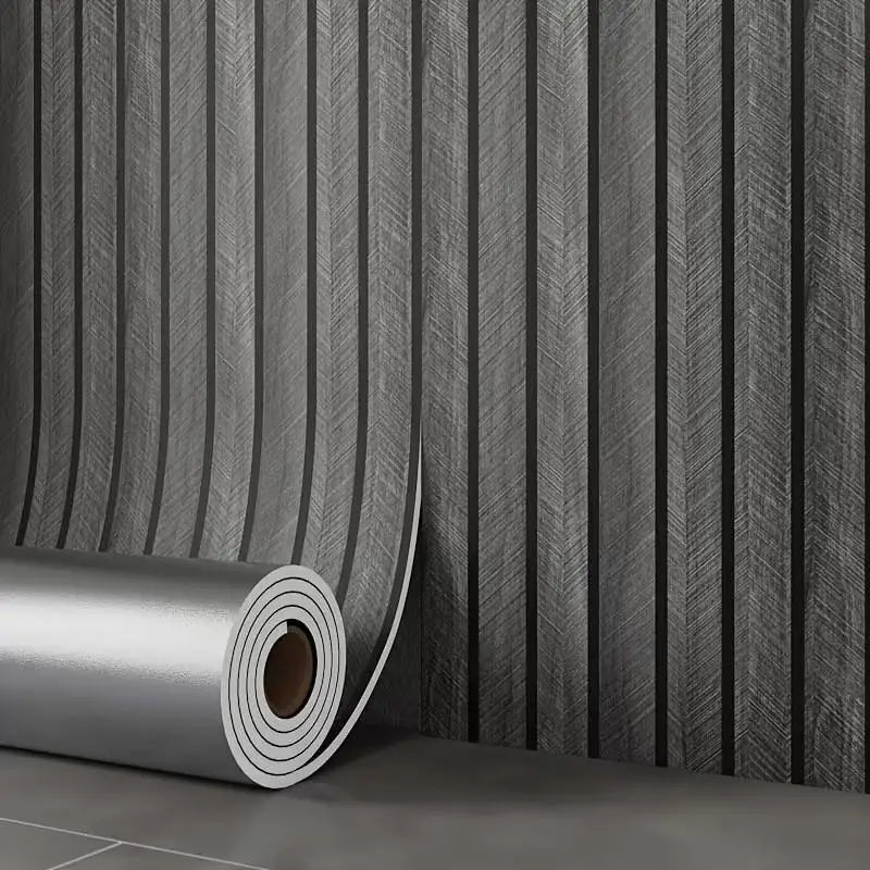 Thick Brown Grid Peel and Stick Wallpaper Faux Plaid Design Waterproof Moisture-Proof for Walls Ceilings Home Decor