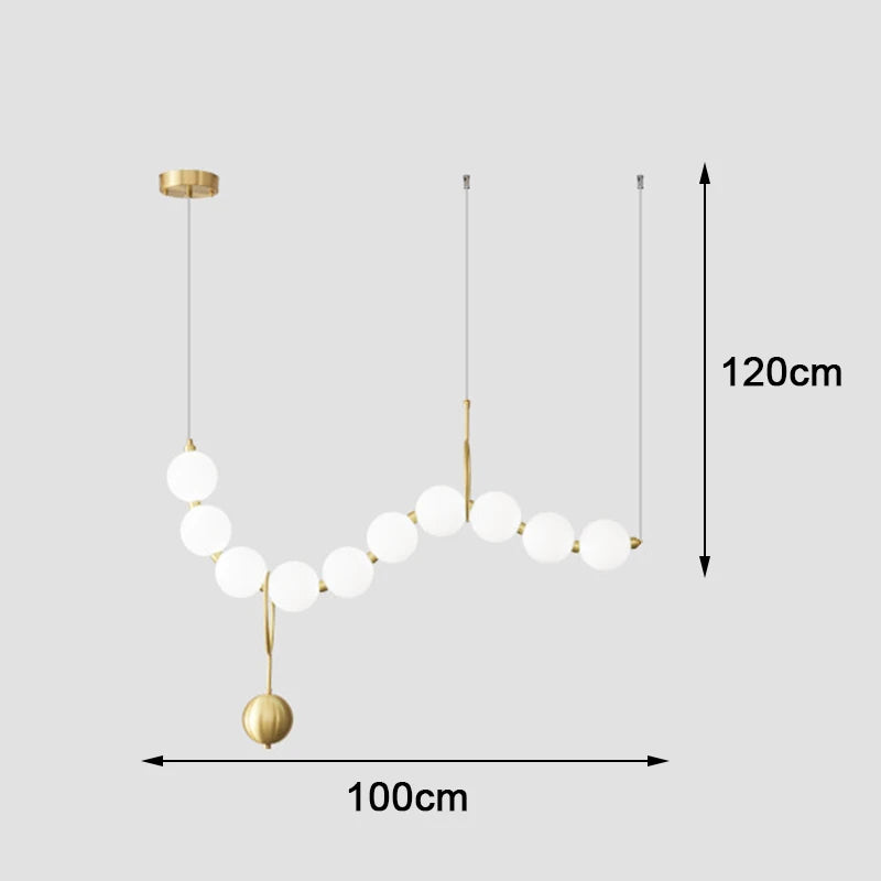 Nordic home decoration, stair chandelier, living room and dining room Pendant lights, ceiling light, indoor lighting