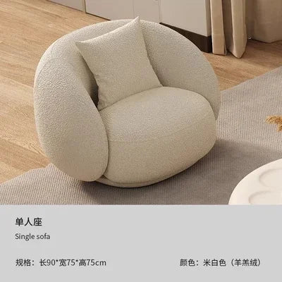 Luxurious Lazy Elastico Living Room Sofa Modern Nordic Design Single Floor Sofa Perfect Reading Stylish Hall Mueble Furniture