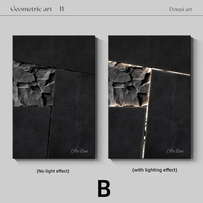 Modern Living Room Decoration Painting Minimalist Abstract Three-dimensional Sandstone Entrance Hanging Painting Sofa Background