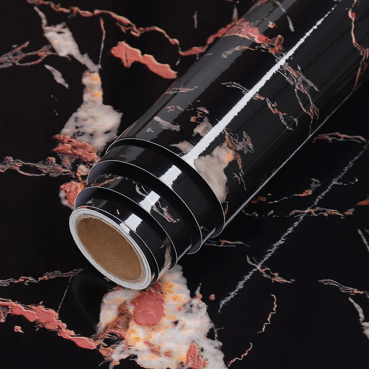 PVC Self Adhesive Wallpapers Renovation for Bathroom Kitchen Cabinet DIY Vinyl Contact Paper Waterproof Home Decor Sticky Paper