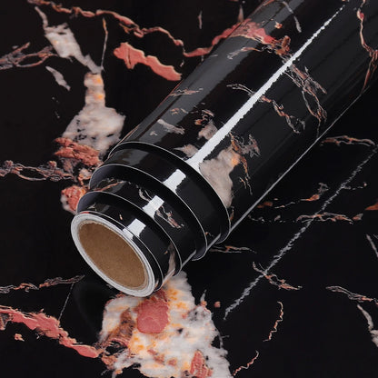 PVC Self Adhesive Wallpapers Renovation for Bathroom Kitchen Cabinet DIY Vinyl Contact Paper Waterproof Home Decor Sticky Paper