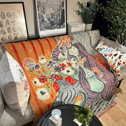 Henri Matisse French Artist Tapestry Blanket Sofa Throw Casual Bed Decor Leisure Rug - Soft Cozy Decorative Home Accessories